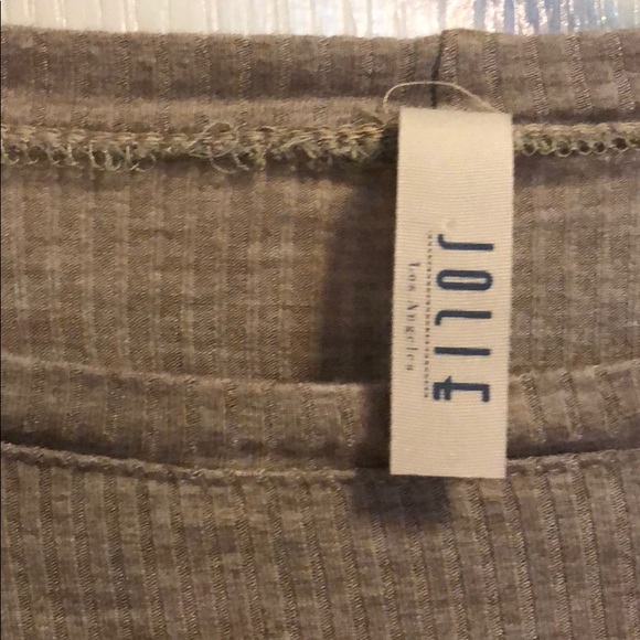 Brown Ribbed Top - Picture 2 of 3